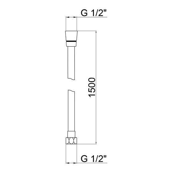 Шланг Lidz Niagara 09 1,5 м LDNIA09CRM35458 Chrome Київ