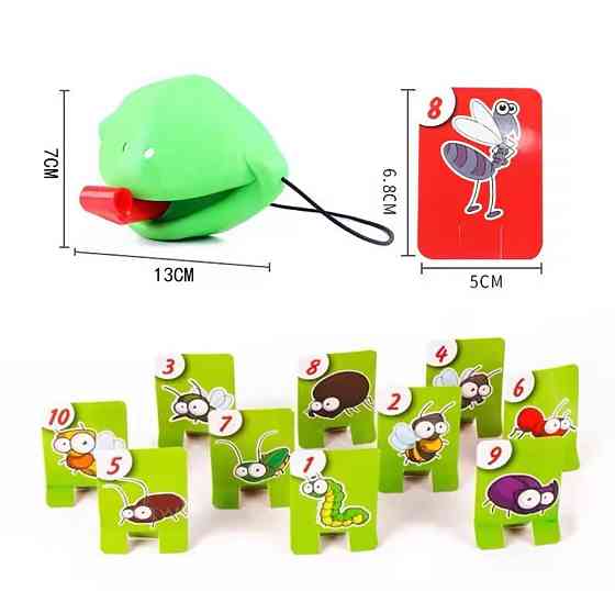 Настільна гра Жаба ловить комах 15 на 12 см зелений Київ