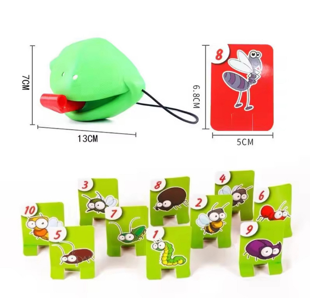 Настільна гра Жаба ловить комах 15 на 12 см зелений Київ - фото 2