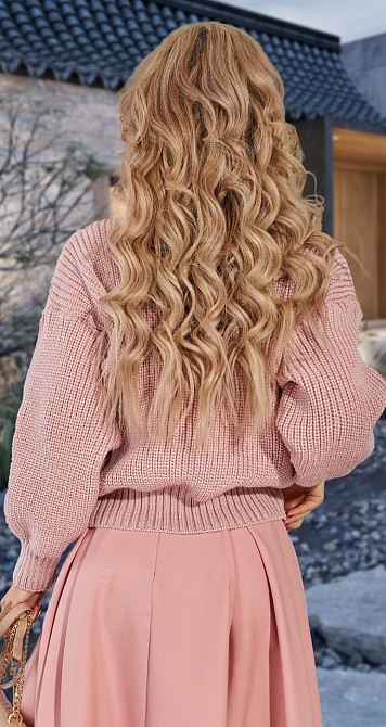 Короткий кардиган крупной вязки (42-48) Киев - изображение 4