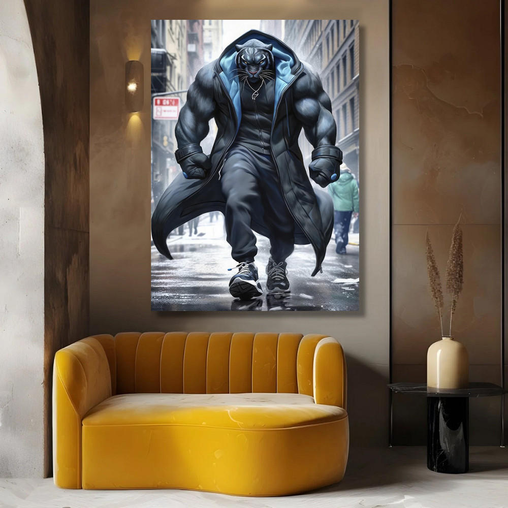 Картина Холсті в спортзал  Пантера KLM_4 100х150 см Київ - фото 4