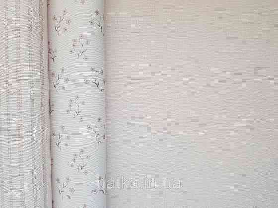 Шпалери вініл на флізеліні A.S.Creation Maison charme 0.53x10 однотонні ефект потертості під тканину льон рожеві Київ