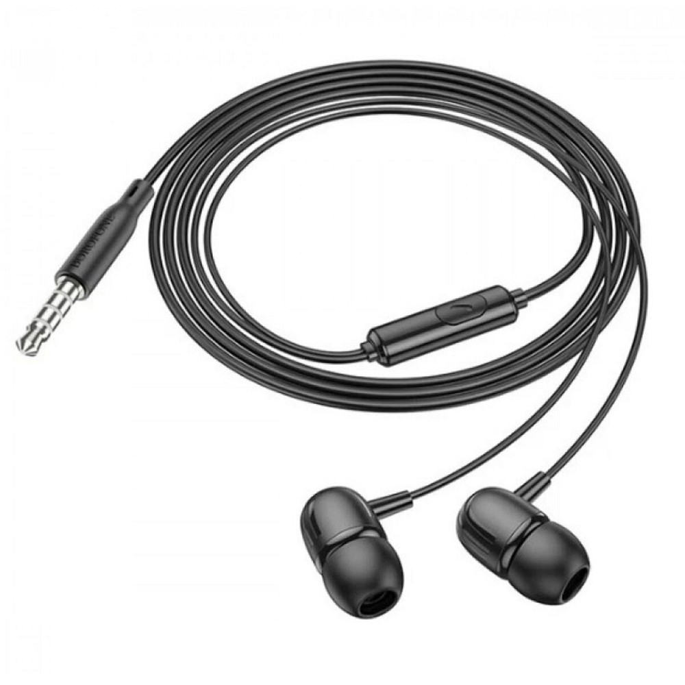 Навушники BOROFONE BM77 Ascending universal headset with microphone Black Київ - фото 1