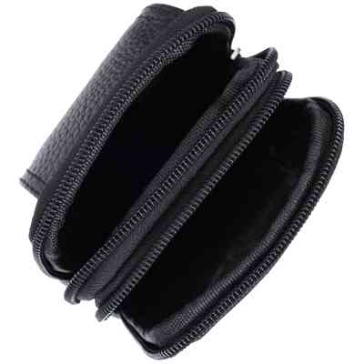 Сумка Vintage На пояс из натуральной кожи Черная (22736) Винница