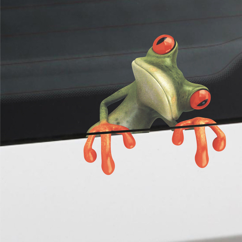 Наклейка Лягушка на стену 15 на 16 см разноцветный Киев - изображение 2