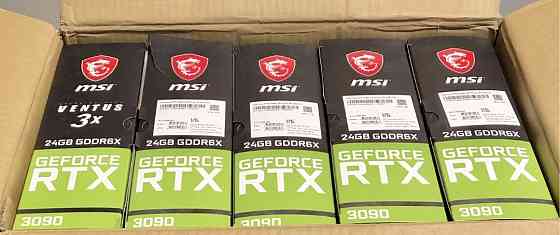 Нові MSI 3090 Ventus 3x 24G OC відеокарта. Київ