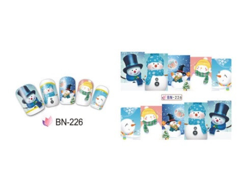 Для ногтей новогодние наклейки, размер стикера 6*5см, инструкция по применению есть в описании Киев - изображение 1