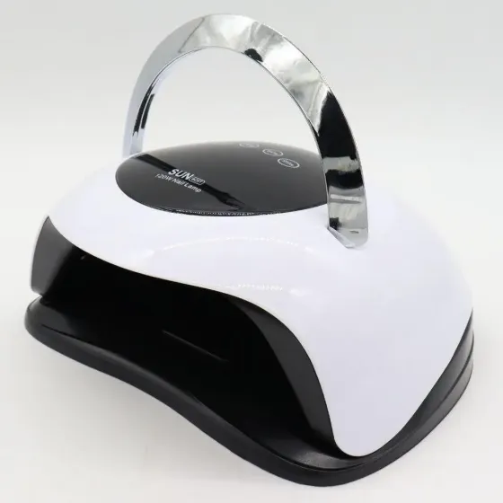 Лампа для маникюра SUN BQ-5T 120Вт UV+LED, Белая/Ультрафиолетовая лампа для сушки ногтей с ручкой и дисплеем Киев