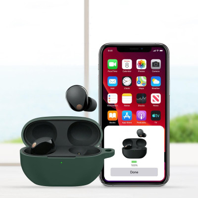 Чехол для наушников BeCover Silicon для Sony WF-1000XM5 Dark Green (710182) Винница - изображение 4