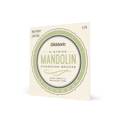 Струни для гітари D&apos;Addario Mandolin Phosphor Bronze Medium/Heavy (11.5-41) (EJ75) Вінниця - фото 2
