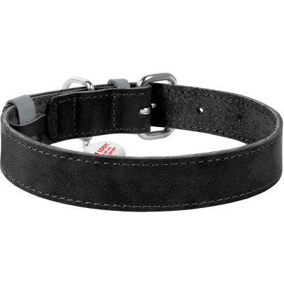 Нашийник для тварин WAUDOG Classic шкіряний 20 мм х 30-39 см чорний (02171) Вінниця - фото 2