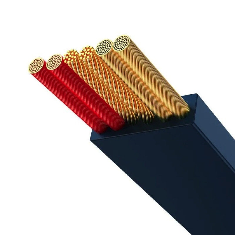 Кабель Baseus 3-в-1 для быстрой зарядки 1.1м синий Киев - изображение 3