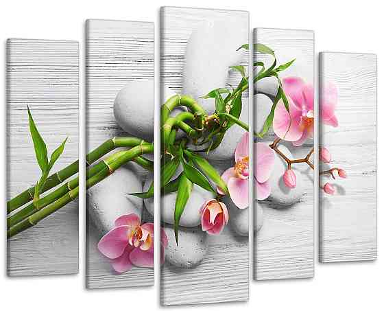 Модульна картина Квіти Орхідея Art-259_5 ( 80х118см ) Київ