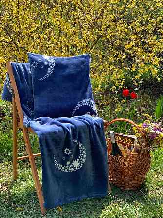 Ecotton Плед Ecotton 150х220 см із мікрофібри Well Soft Півмісяць синій Киев