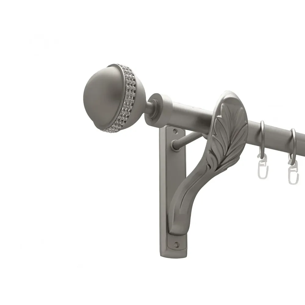 Карниз Orvit Авея металевий однорядний ретро гладка труба кільце металеве Сатин 25 мм 240 см (00-00021805) Львів - фото 1