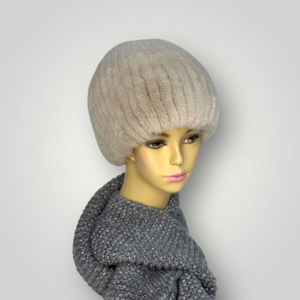 Шапка хутряна жіноча сніп Дарья Бежевий Харків - фото 1