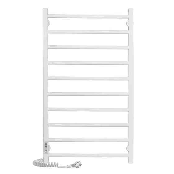 Электрический полотенцесушитель Laris Зебра Альфа ЧК10 500Х900 Э белый, левое подключение Киев