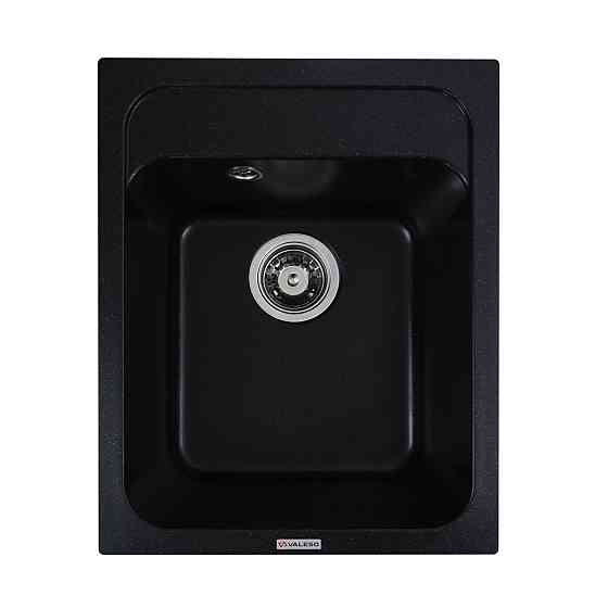 VALESO Гранітна мийка для кухні VALESO KORRADO 4050 матова Чорний металік Киев