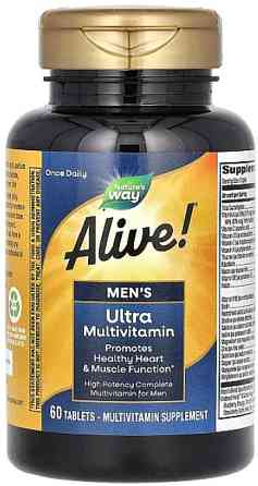 Мультивитамины для мужчин Nature's Way Once Daily Men's Ultra 60 tabs Киев