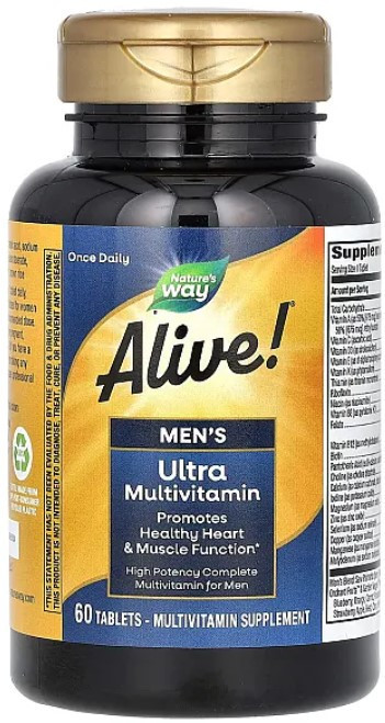 Мультивітаміни для мужчин Nature's Way Once Daily Men's Ultra 60 tabs Київ - фото 2