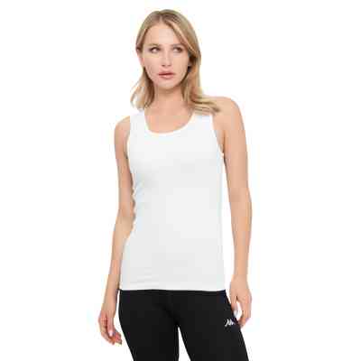 Майка Kappa Canotta Spalla Larga K2406 Bianco білий M (8016279473911) Винница