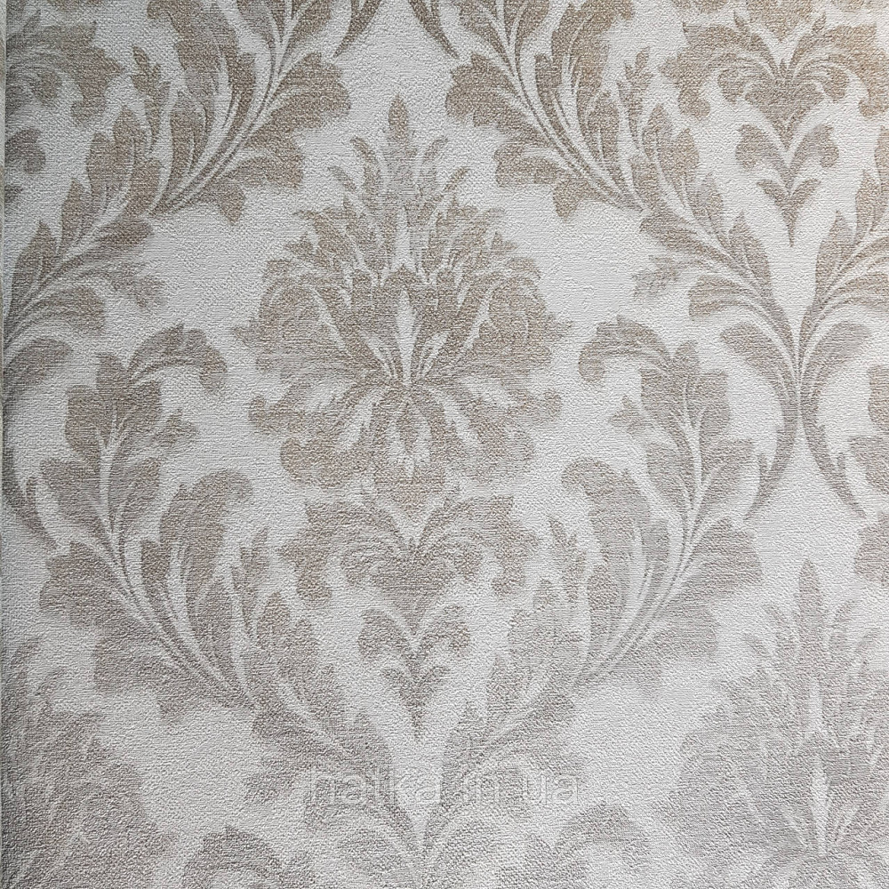 Обои виниловые на флизелине Rasch Raymond 1.06х10 вензель серебристый на светло сером 957037 Киев - изображение 2