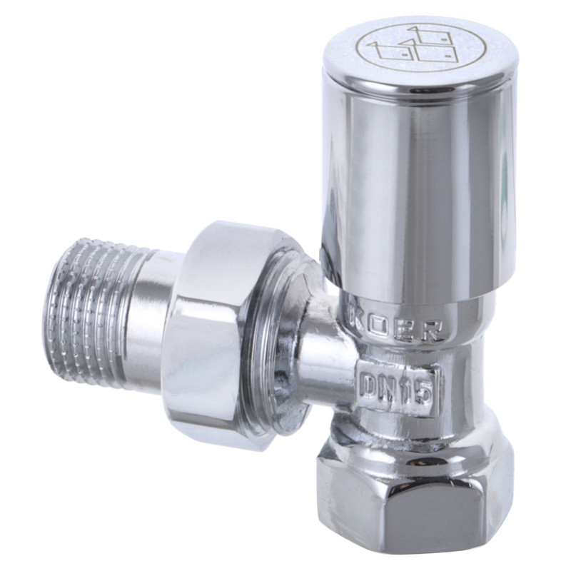 Кран для рушникосушки кутовий Koer KR.531 - 1/2" (Ціна за 1 шт.) (KR3073) Київ - фото 3