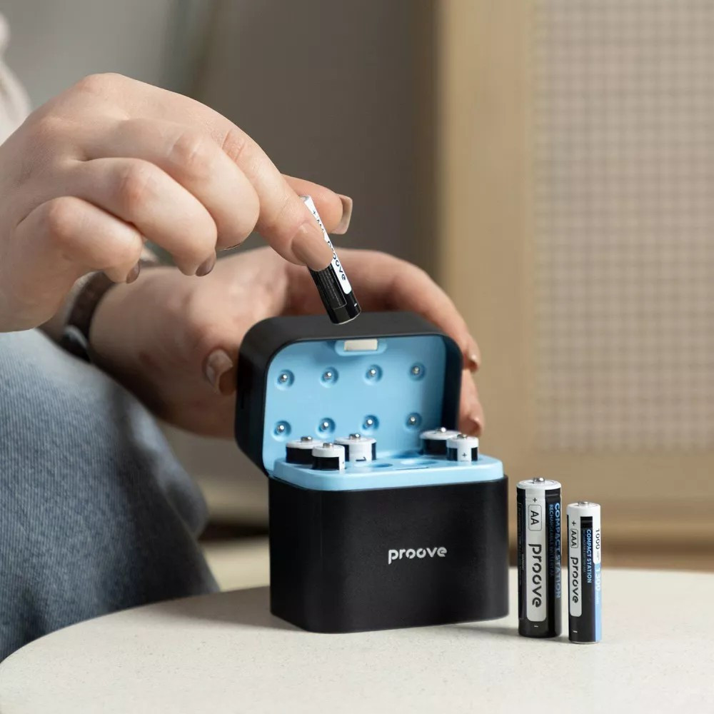 Зарядний пристрій Proove Compact Station 8pcs (4xAAA + 4xAA) Black (RBCS00000001) ( 13932 ) Харків - фото 6