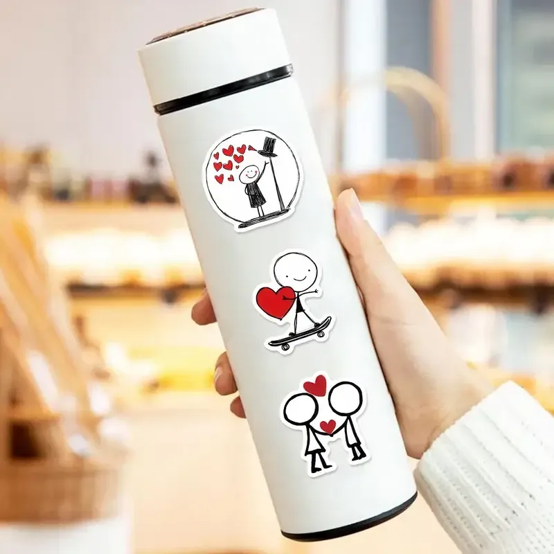 Набор наклеек с сердечками и любовными рисунками – 50 шт. Киев - изображение 7