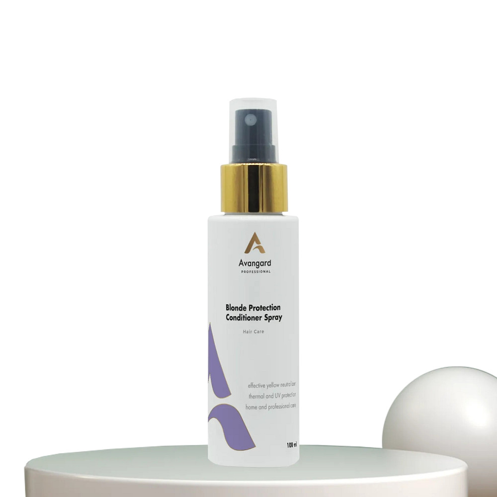 Термозахисний спрей-нейтралізатор жовтизни для фарбованого волосся світлих відтінків A_Avangard Professional 100 мл Київ - фото 1
