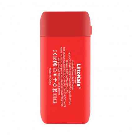 Зарядний пристрій-павербанк LiitoKala Lii-MP2 для акумуляторів на 2 канали (Червоний) Київ