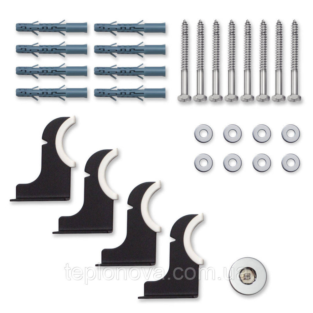 Вертикальный радиатор Ellipse Double  600х1800-10 (50 мм), anticor, черный муар Черновцы - изображение 8