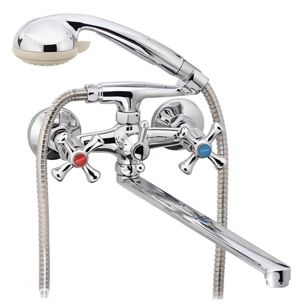 Змішувач для ванни ZERIX DFR-B722, ручки крест Харків - фото 1