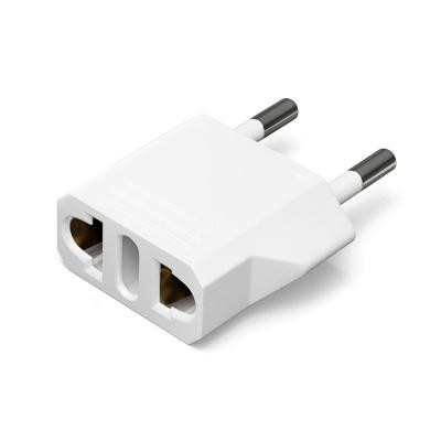 Переходник PowerPlant 220В EU/US белый (DV00DV0023) Винница - изображение 1