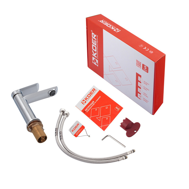 Смеситель для раковины Koer KB-10028-01 (модель KR5289) Харьков - изображение 6