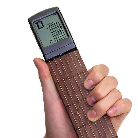 Кишенькова гітара RESTEQ — портативна складна гітара з дисплеєм для тренування акордів, 28–48 см Київ