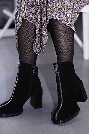 Черевики жіночі ARLEN чорні замша натуральна каблук 9см 37р (3042) Коломия