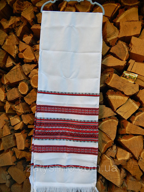 Червоний рушник вишитий Киев - изображение 3