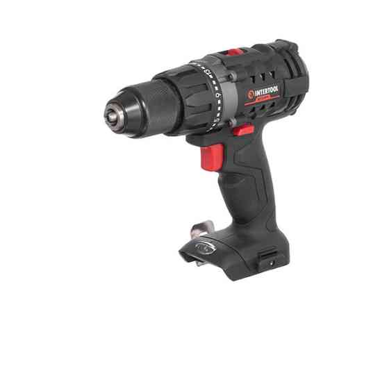 Дриль-шурупокрут акумуляторний 20 В, 50 Nm, 0-450/0-1700 об/хв, 2-13 мм, без ЗП та АКБ INTERTOOL WT-9351 Киев