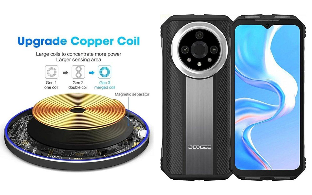 Бездротовий зарядний пристрій Copper до 30W для Google Pixel 10, Google Pixel 10a, USB-C, LED Київ - фото 2