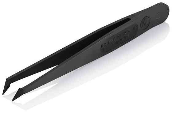 Пінцет для прецизійних робіт пластик ESD, black Одеса