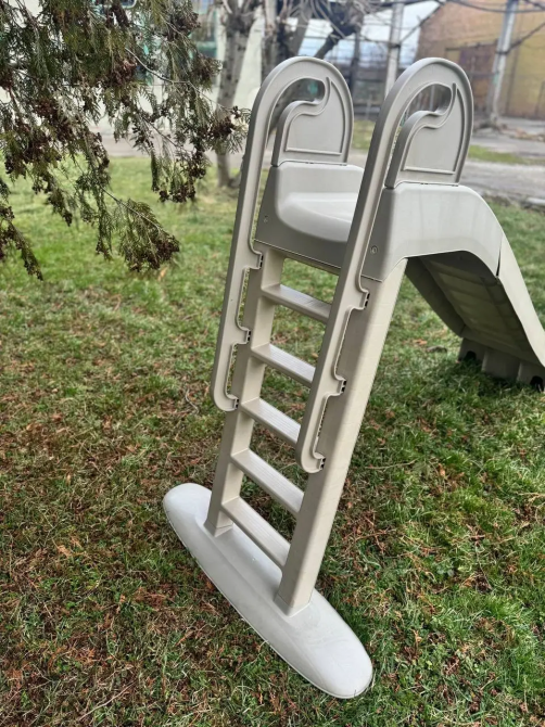 Детская пластиковая горка Doloni 243 см (Бежевый) Винница - изображение 6