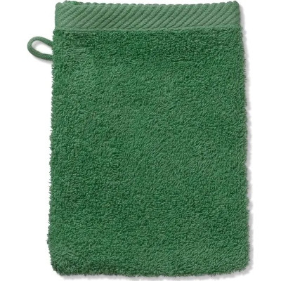 Рушник Kela рукавичка махрова для обличчя Ladessa, зелене листя, 15х21 см (24592) (00000026449) Вінниця - фото 1