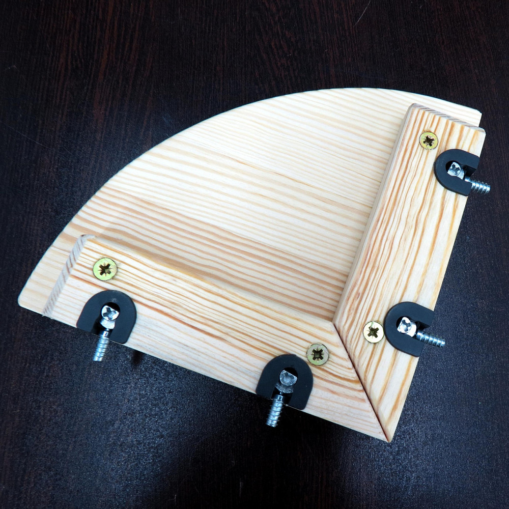 Угловая настенная полка 