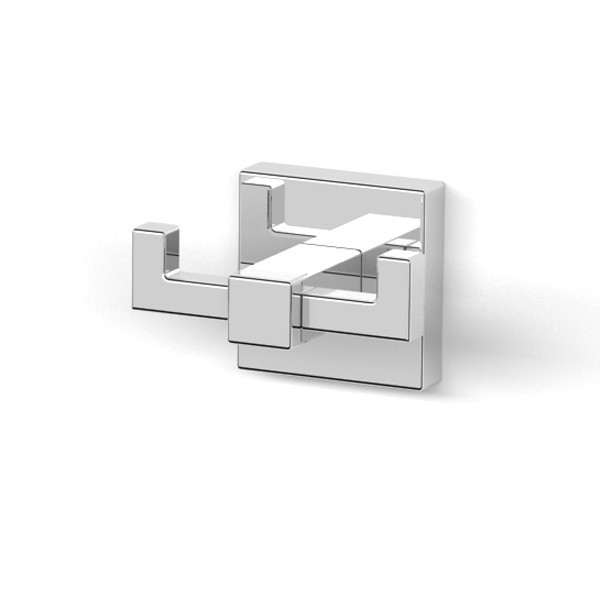 Гачок для рушників у ванну IMPRESE BILOVEC подвійний хром Київ - фото 1