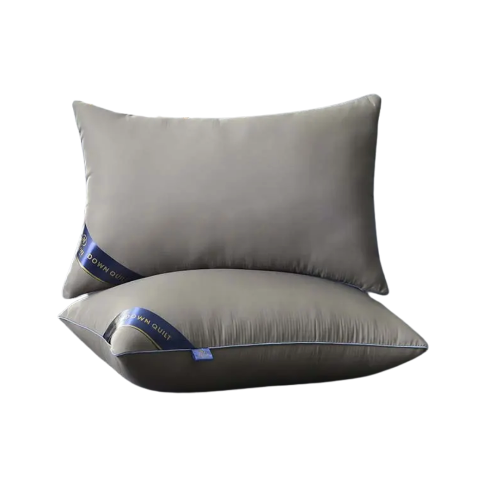 Подушка гипоаллергенная Hilton 74×48 см серая. Гостиничное качество для дома и гостиниц, 900 г,100% полиэстер Каменец-Подольский - изображение 2