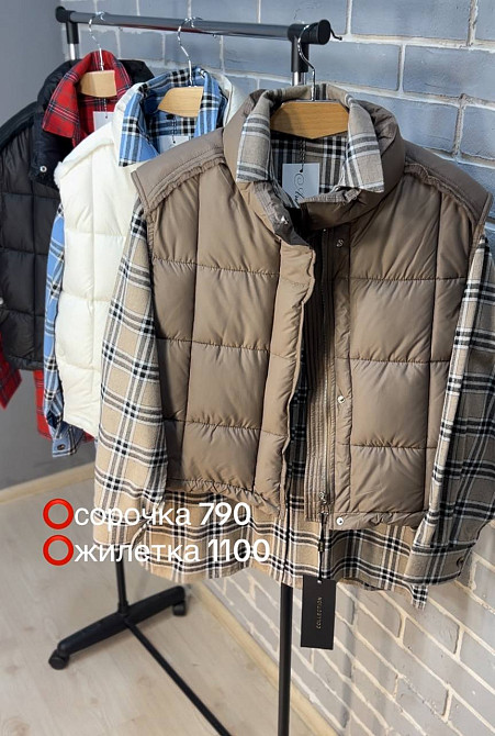 Сорочка жіноча Ariadna 8052 картата оверсайз розрізи по боках one size, червоний, one size Київ - фото 7