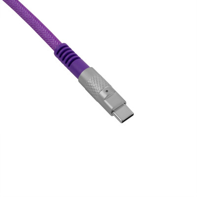 Дата кабель USB-C + USB A to USB-C 1.0m Double-Sleeved Geek purple Keychron (CAB23_KEYCHRON) Вінниця - фото 3
