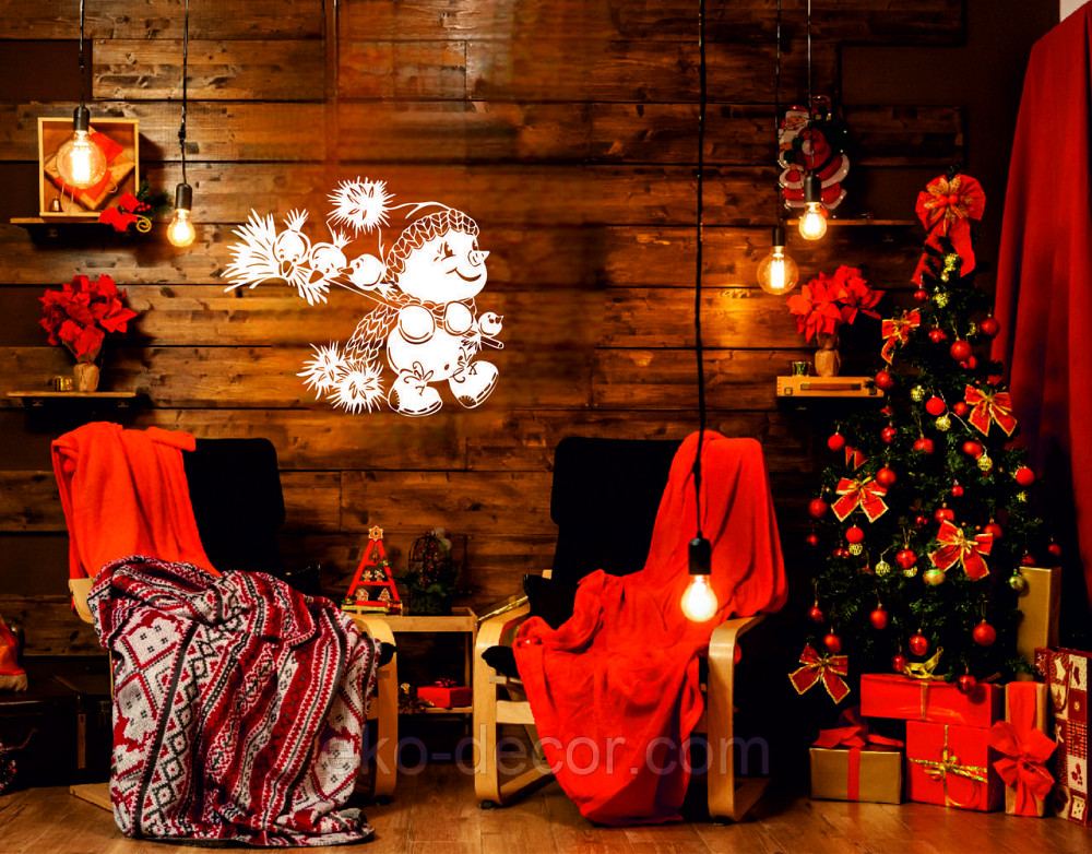 Декоративное настенное Панно «Снеговик», Декор на стену Киев - изображение 3