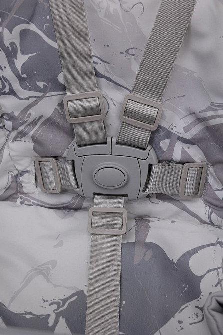 Стілець-гойдалка для годування дитини 2 в 1 VELANO Nomi, light grey Київ - фото 3